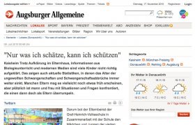 Augsburger Allgemeine online: Nur was ich schätze kann ich schützen
